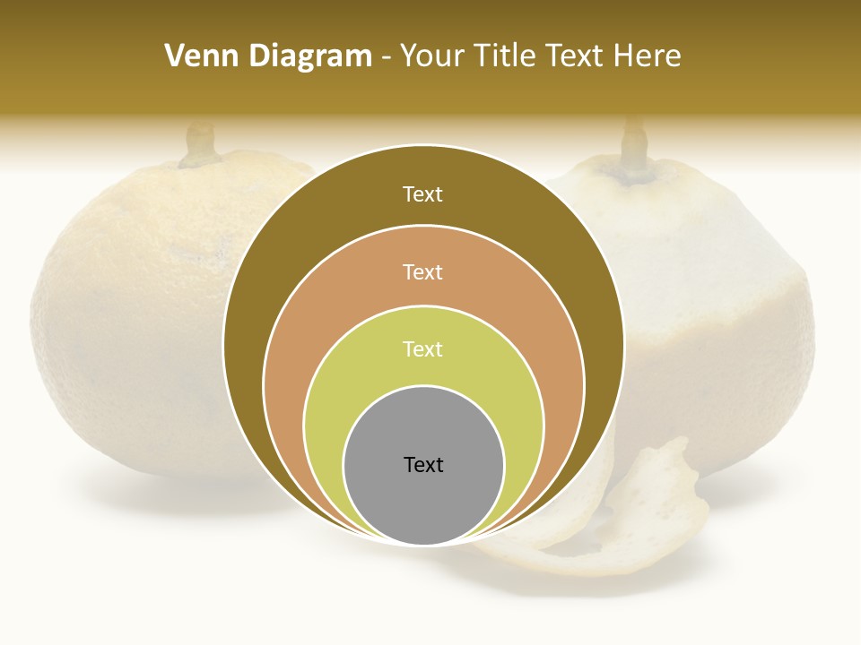 Peeled Food Citrus Bergamia PowerPoint Template