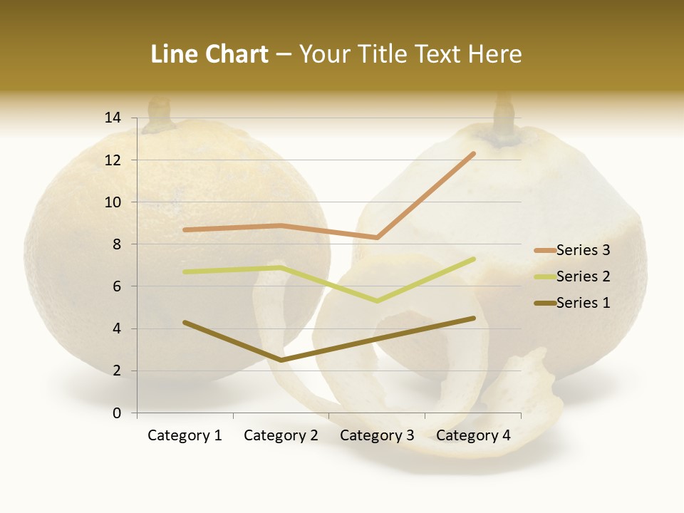 Peeled Food Citrus Bergamia PowerPoint Template