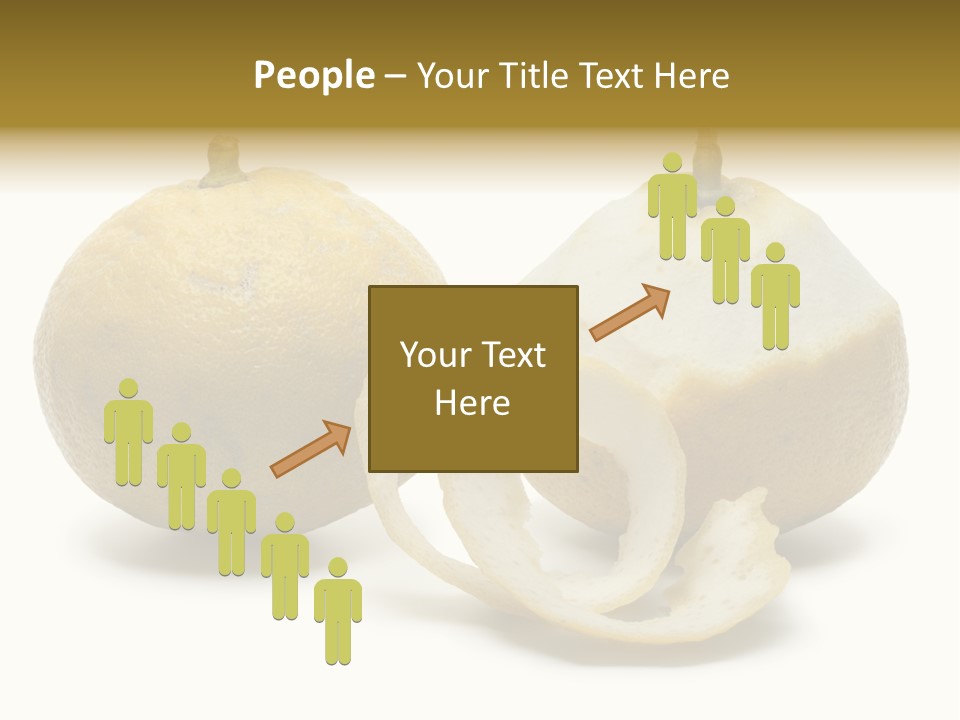 Peeled Food Citrus Bergamia PowerPoint Template