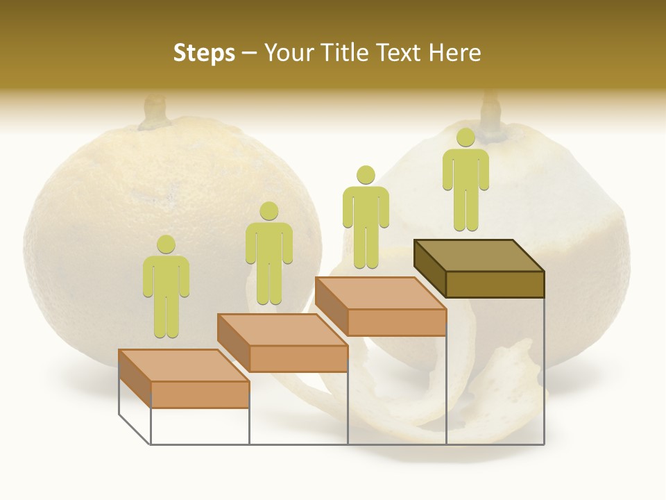 Peeled Food Citrus Bergamia PowerPoint Template