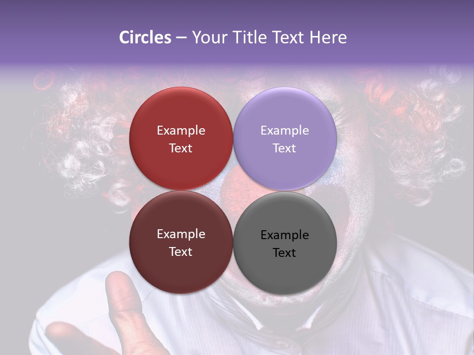 Upset Goofy Red Nose PowerPoint Template