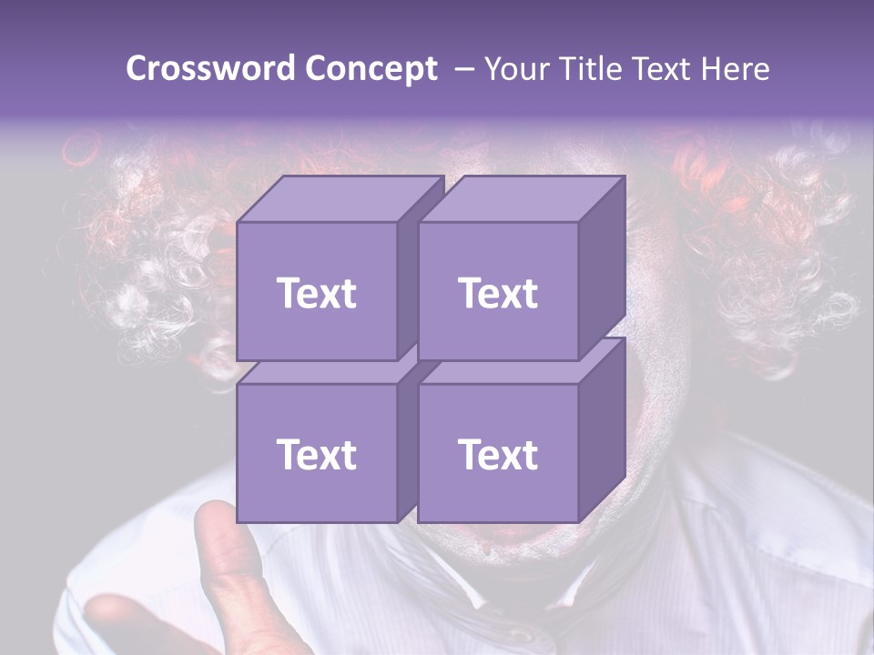 Upset Goofy Red Nose PowerPoint Template