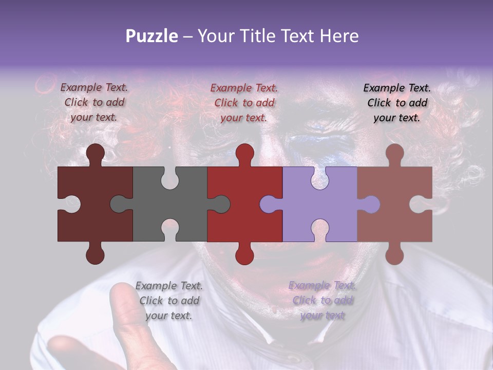 Upset Goofy Red Nose PowerPoint Template