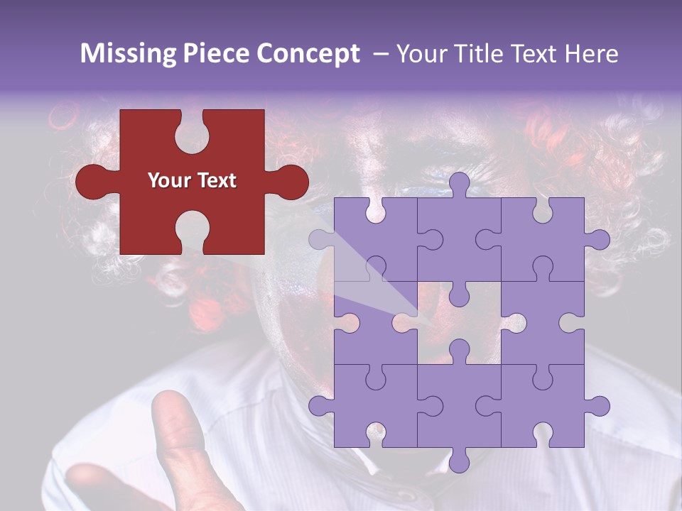 Upset Goofy Red Nose PowerPoint Template