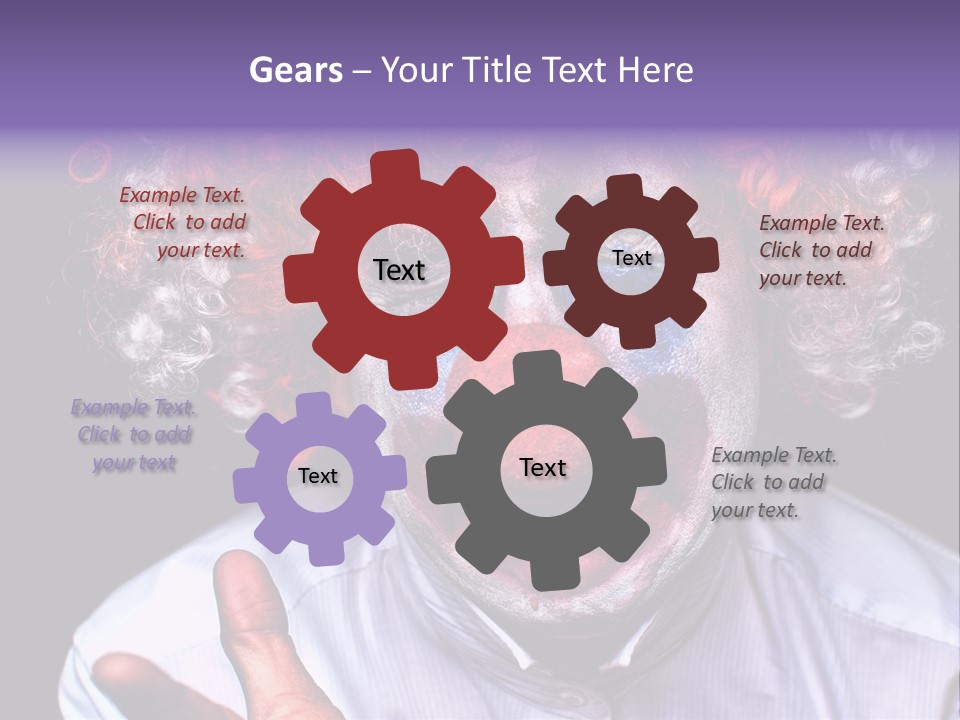 Upset Goofy Red Nose PowerPoint Template