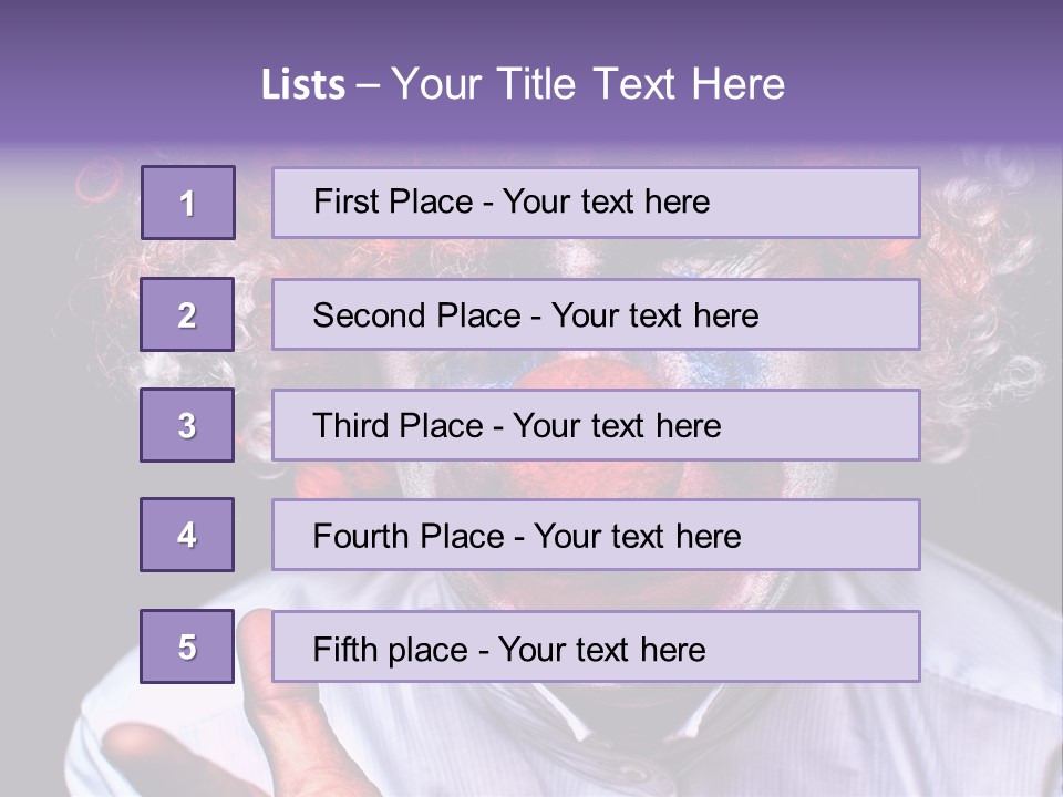 Upset Goofy Red Nose PowerPoint Template