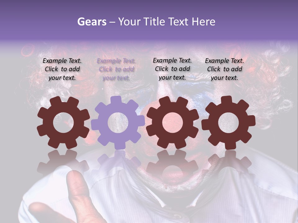 Upset Goofy Red Nose PowerPoint Template