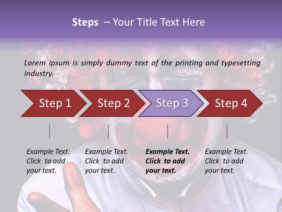Upset Goofy Red Nose PowerPoint Template
