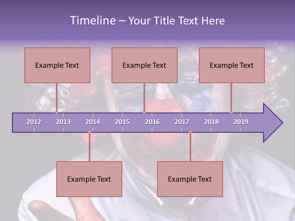 Upset Goofy Red Nose PowerPoint Template