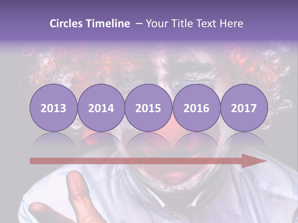 Upset Goofy Red Nose PowerPoint Template