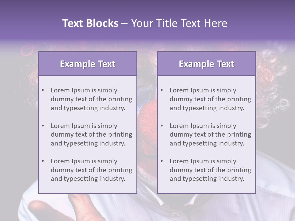 Upset Goofy Red Nose PowerPoint Template
