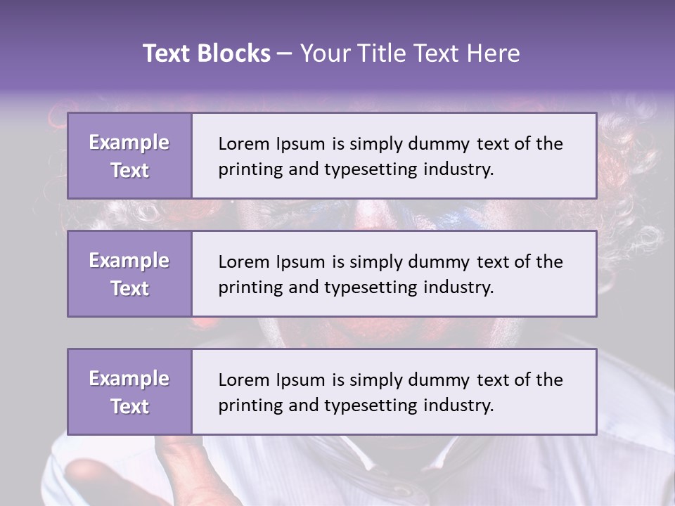 Upset Goofy Red Nose PowerPoint Template