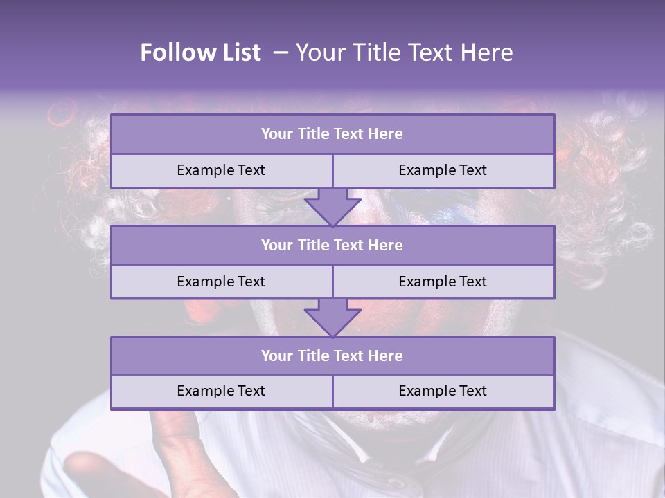 Upset Goofy Red Nose PowerPoint Template