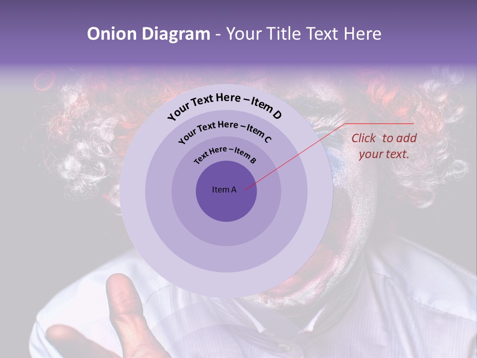 Upset Goofy Red Nose PowerPoint Template