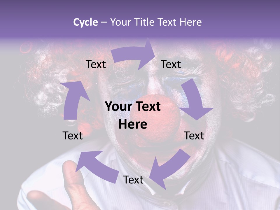 Upset Goofy Red Nose PowerPoint Template