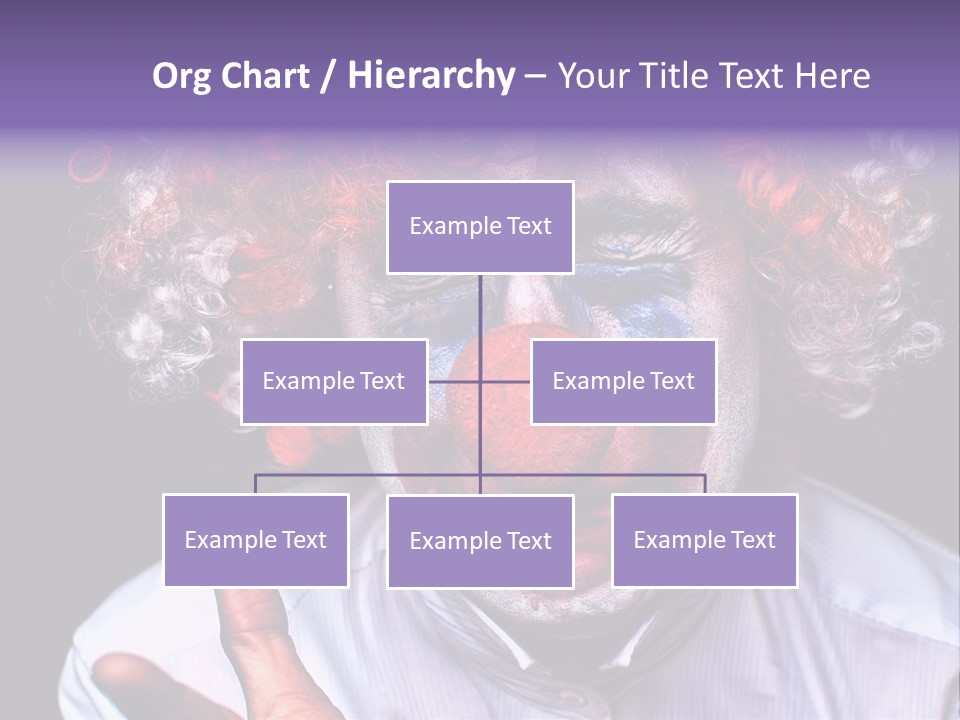 Upset Goofy Red Nose PowerPoint Template
