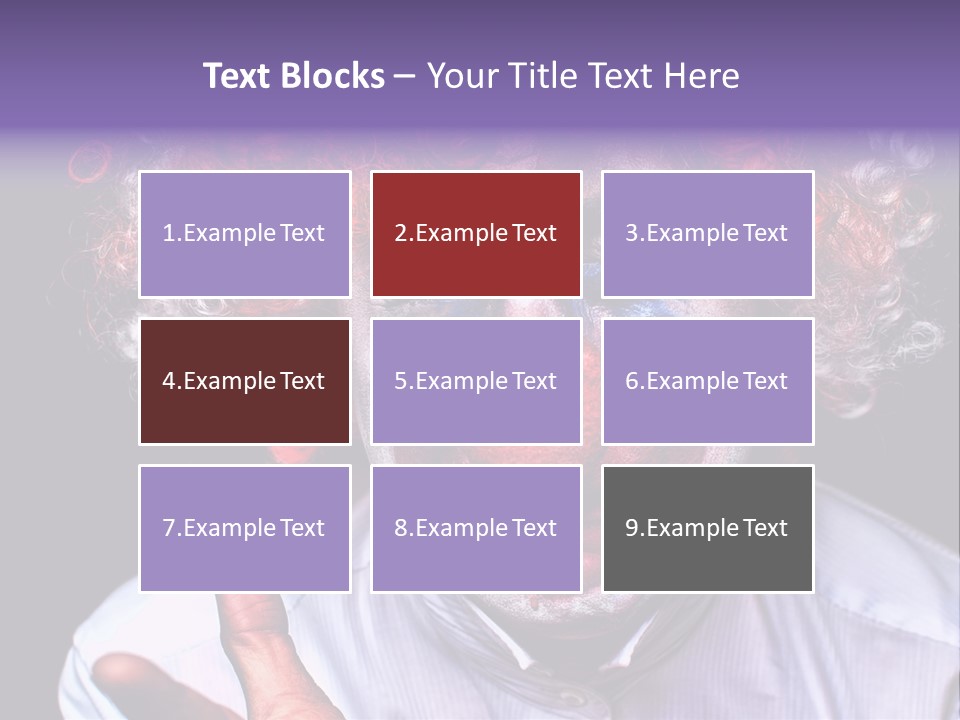 Upset Goofy Red Nose PowerPoint Template