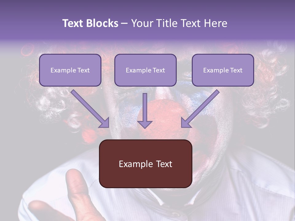 Upset Goofy Red Nose PowerPoint Template