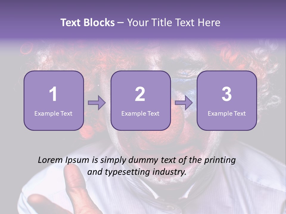 Upset Goofy Red Nose PowerPoint Template