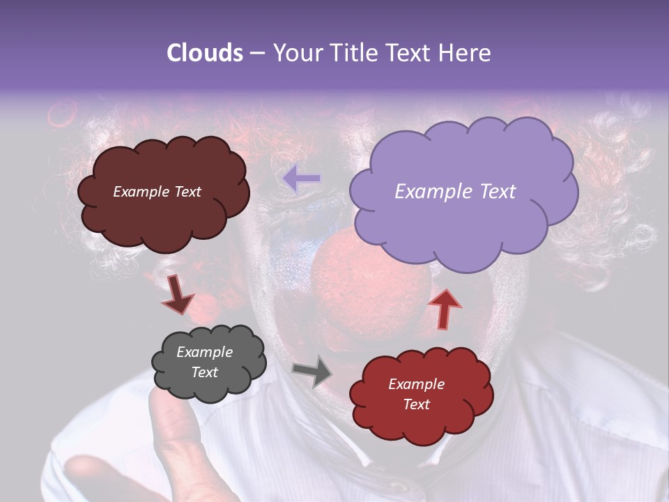 Upset Goofy Red Nose PowerPoint Template