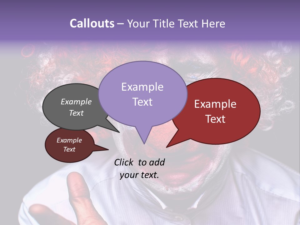 Upset Goofy Red Nose PowerPoint Template