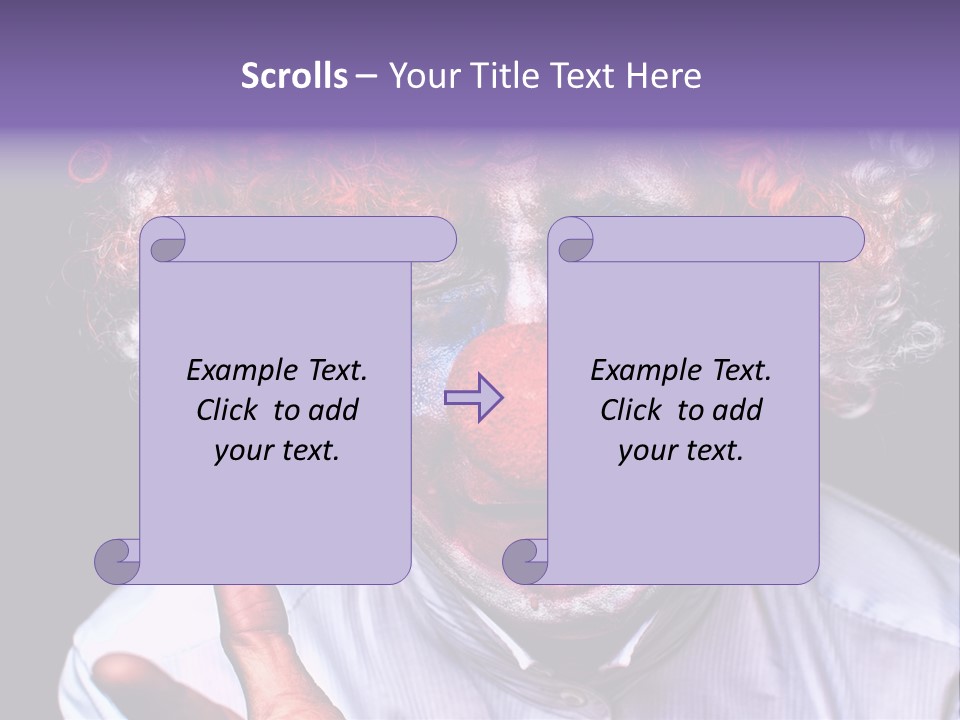 Upset Goofy Red Nose PowerPoint Template