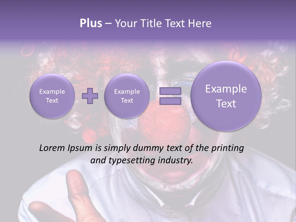 Upset Goofy Red Nose PowerPoint Template