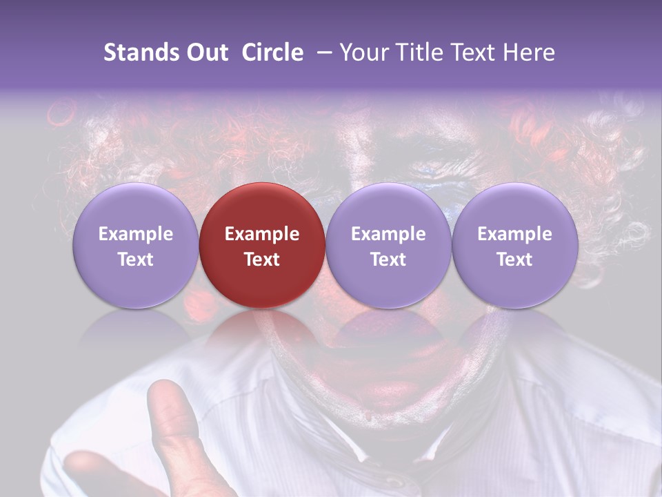 Upset Goofy Red Nose PowerPoint Template