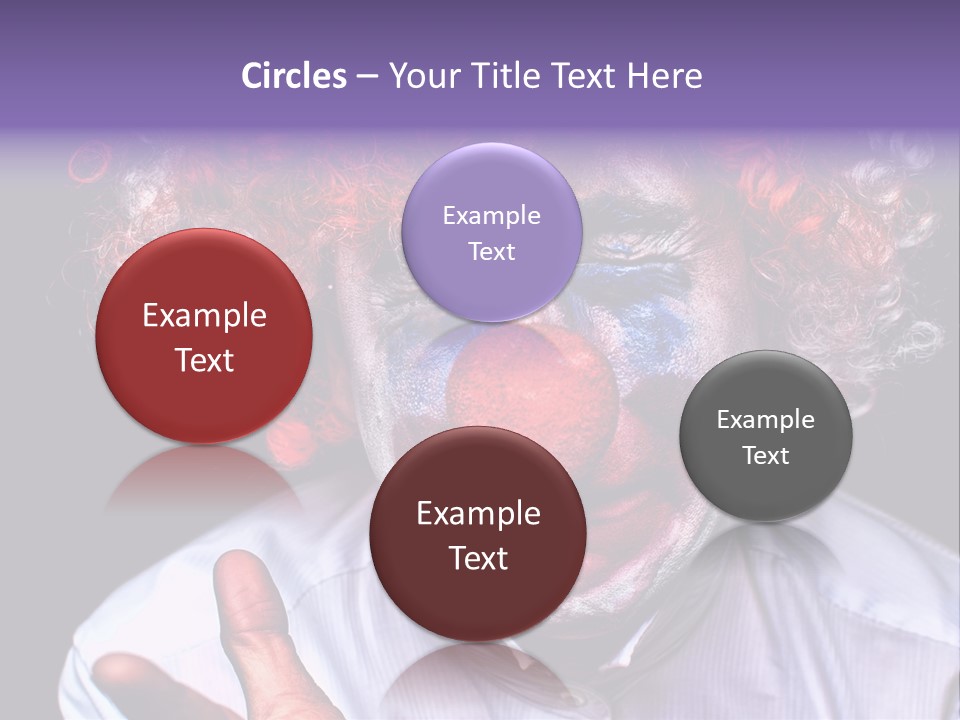 Upset Goofy Red Nose PowerPoint Template