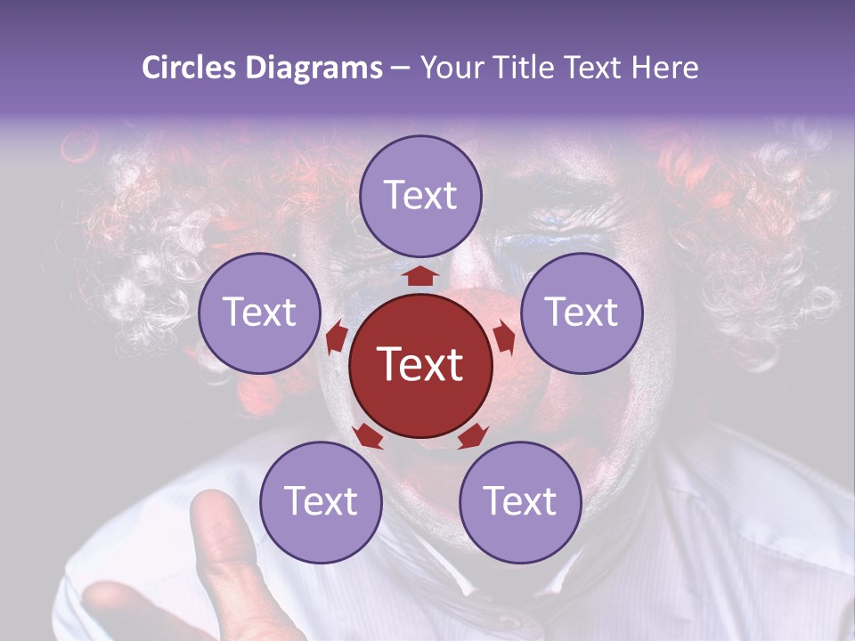 Upset Goofy Red Nose PowerPoint Template