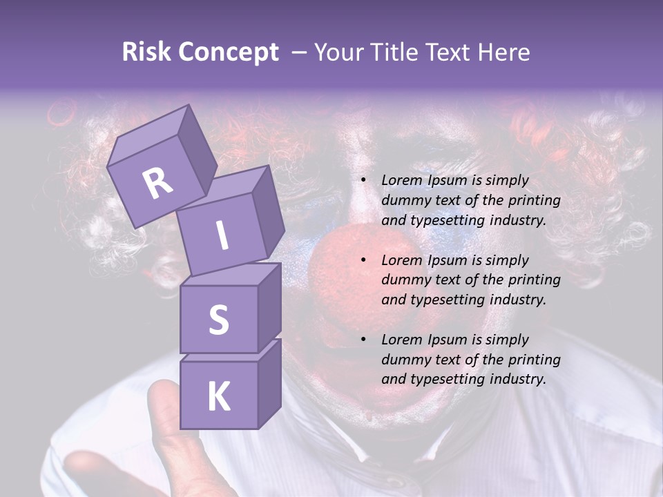 Upset Goofy Red Nose PowerPoint Template