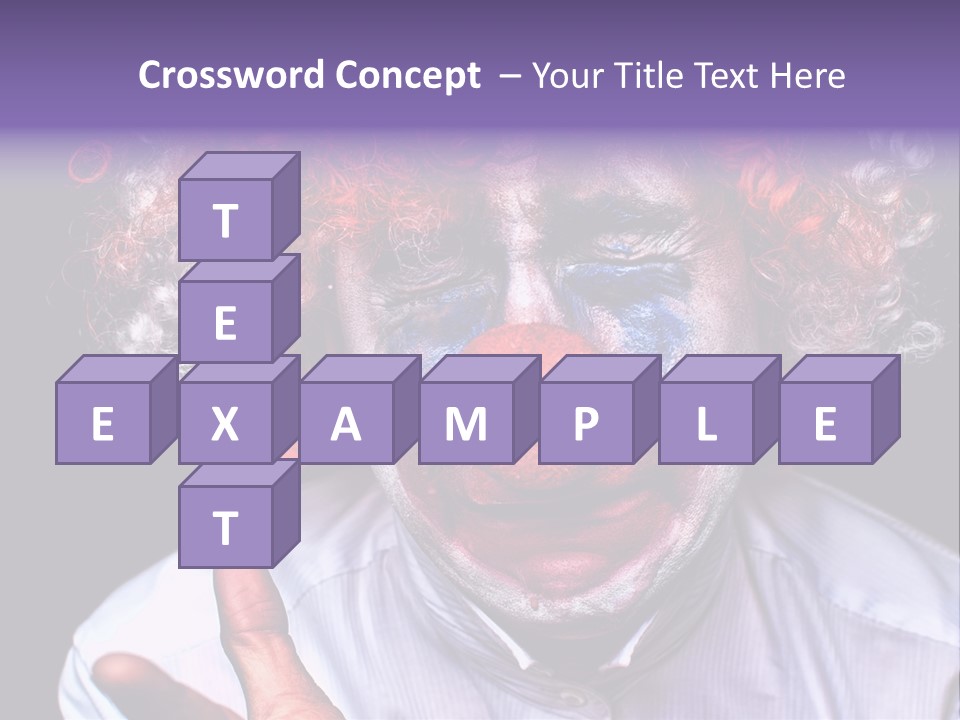 Upset Goofy Red Nose PowerPoint Template