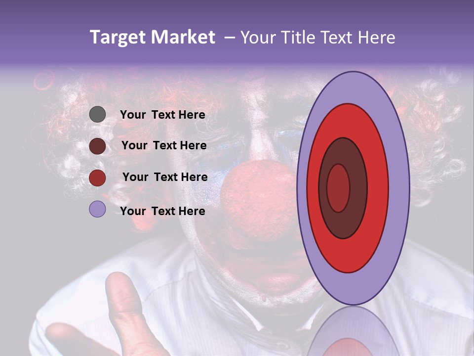 Upset Goofy Red Nose PowerPoint Template