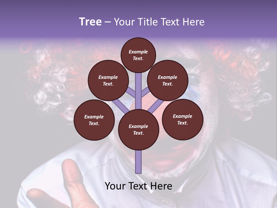 Upset Goofy Red Nose PowerPoint Template