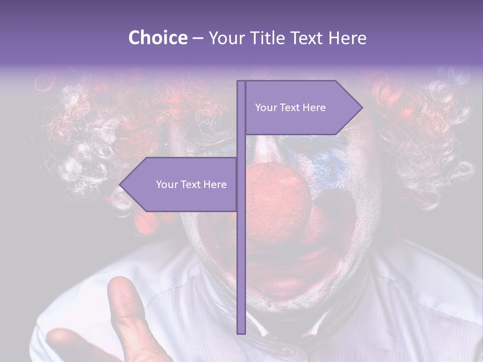 Upset Goofy Red Nose PowerPoint Template