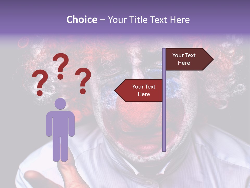 Upset Goofy Red Nose PowerPoint Template