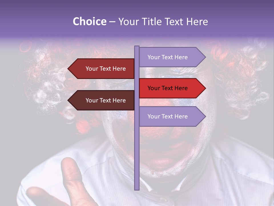 Upset Goofy Red Nose PowerPoint Template