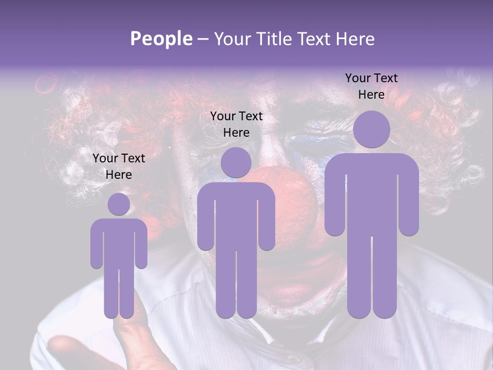 Upset Goofy Red Nose PowerPoint Template