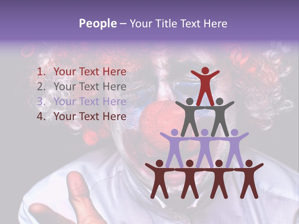 Upset Goofy Red Nose PowerPoint Template