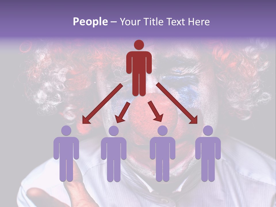 Upset Goofy Red Nose PowerPoint Template