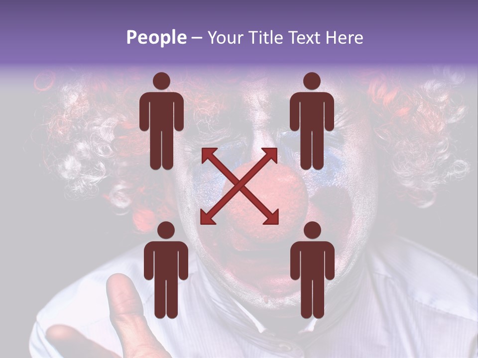 Upset Goofy Red Nose PowerPoint Template