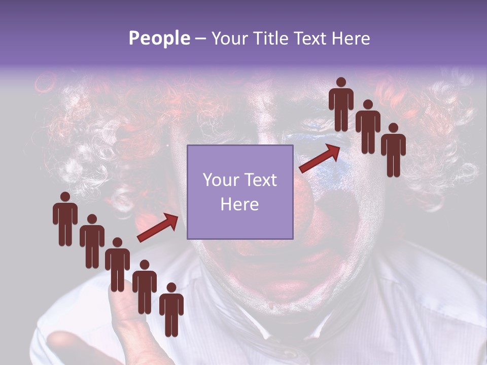 Upset Goofy Red Nose PowerPoint Template