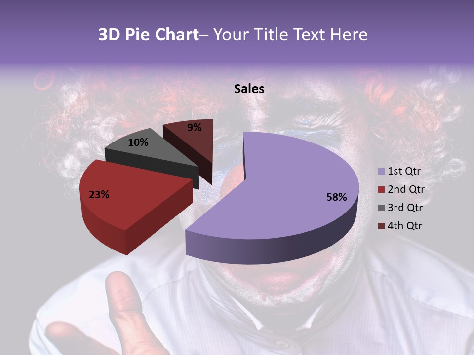 Upset Goofy Red Nose PowerPoint Template