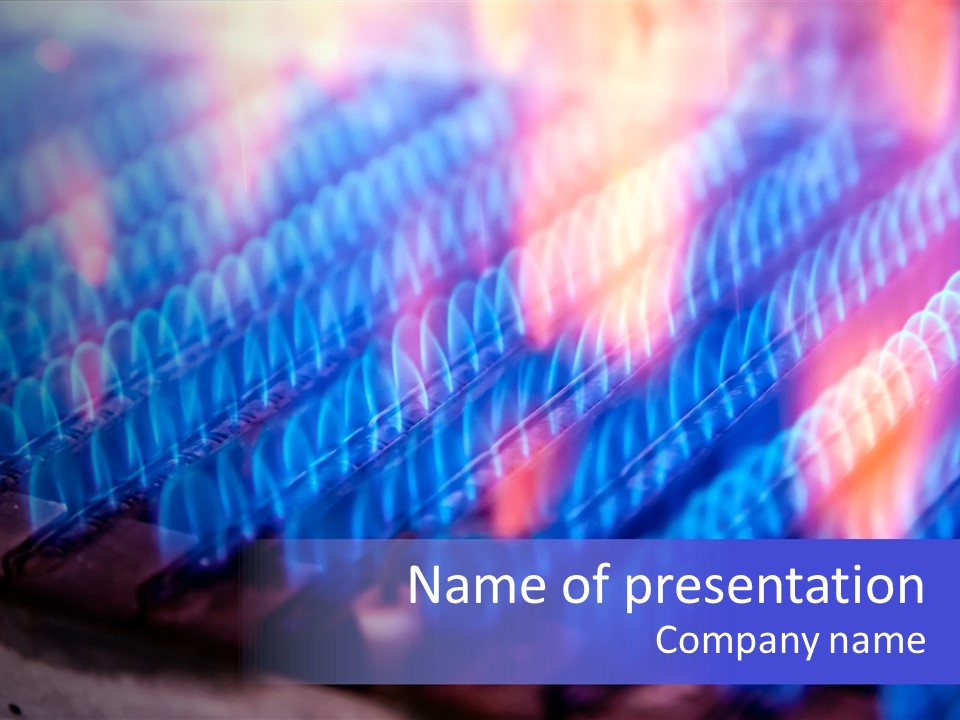 Hob Combustion Power PowerPoint Template