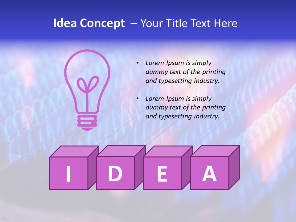 Hob Combustion Power PowerPoint Template