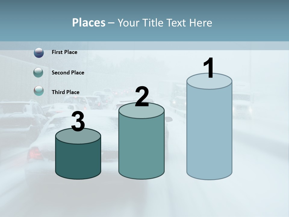 City Shower Highway PowerPoint Template