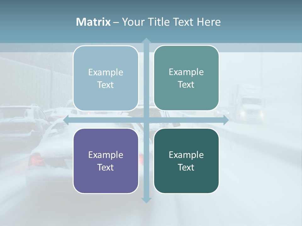 City Shower Highway PowerPoint Template