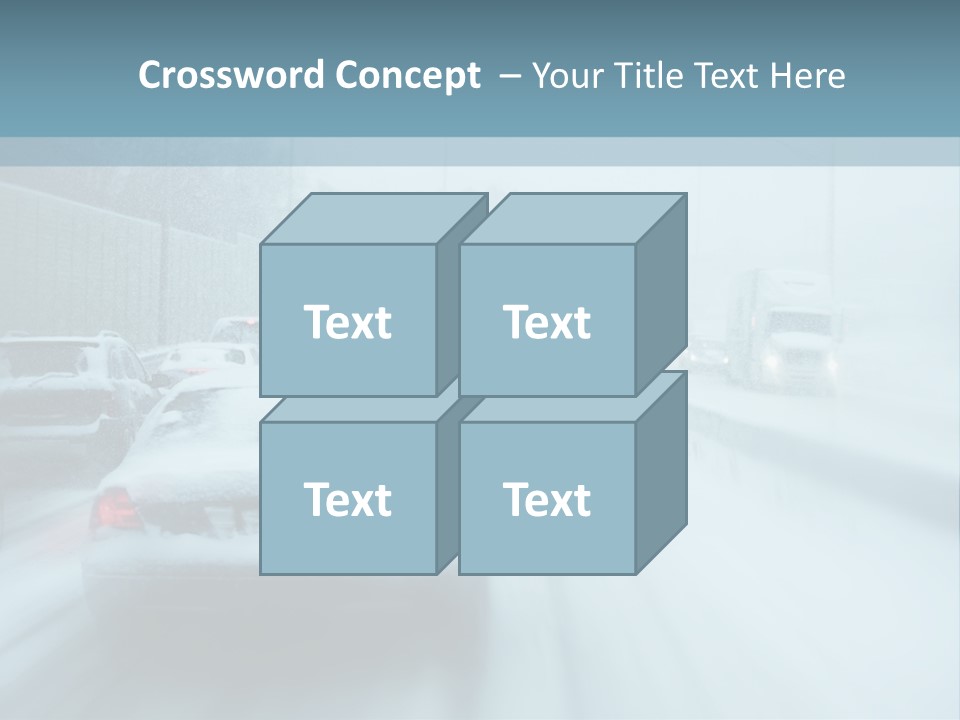 City Shower Highway PowerPoint Template