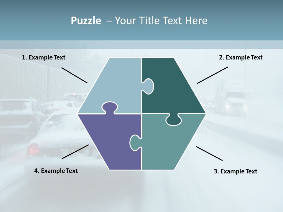 City Shower Highway PowerPoint Template