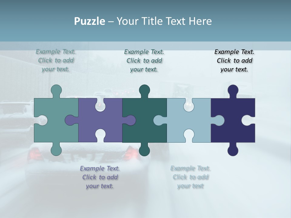 City Shower Highway PowerPoint Template